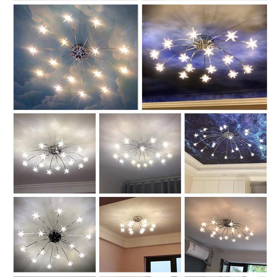 Modern LED Chandelier - Crystal Glass Meteor Shower Pendant Light with Dandelion Design, G4 No Light Source - Elegant Home & Office Lighting for Living Room, Bedroom, Dining Area