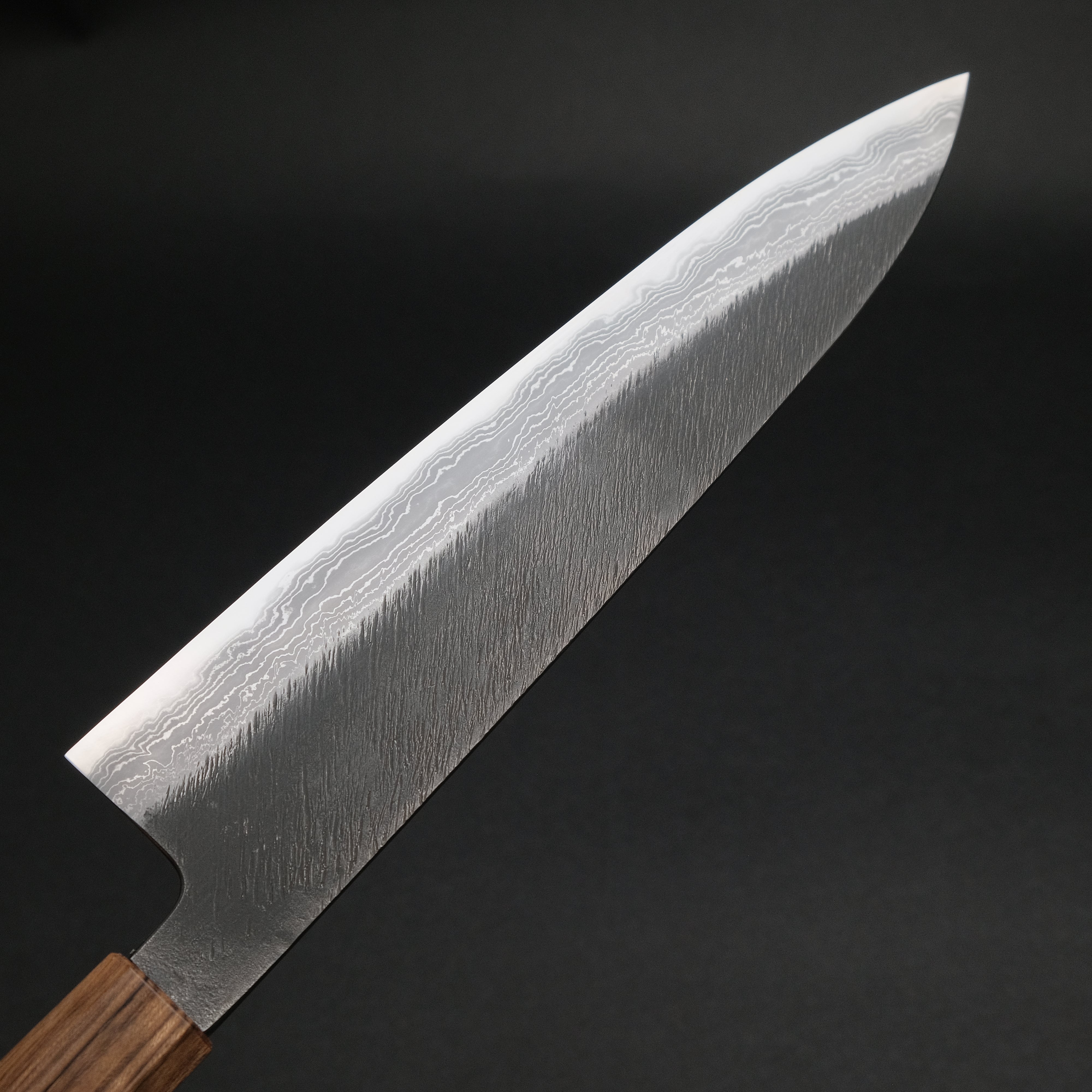 Ajikataya White #2 Matsuba Damascus Gyuto 240mm Japanese Chef Knife with Obankole Handle - Premium Kitchen Knife for Professional Chefs & Home Cooking, Perfect for Slicing, Dicing & Meat Cutting