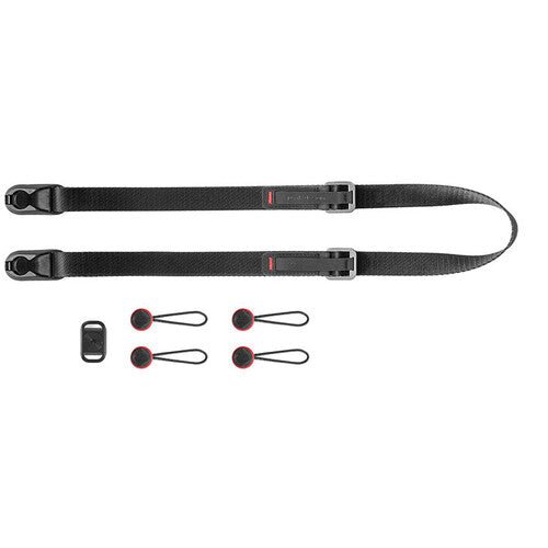 Peak Design Leash Camera Strap (Black) - Adjustable & Comfortable DSLR/SLR Shoulder Strap for Photographers - Perfect for Travel, Hiking & Outdoor Photography