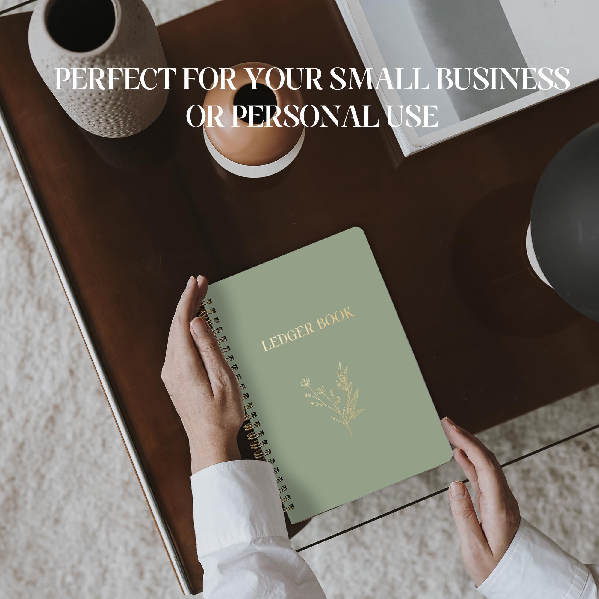 Accounting Ledger Book - Small Business & Personal Expense Tracker Notebook - A5 Budget Planner for Home Finance & Bill Management - Perfect for Bookkeeping, Tax Preparation & Financial Organization