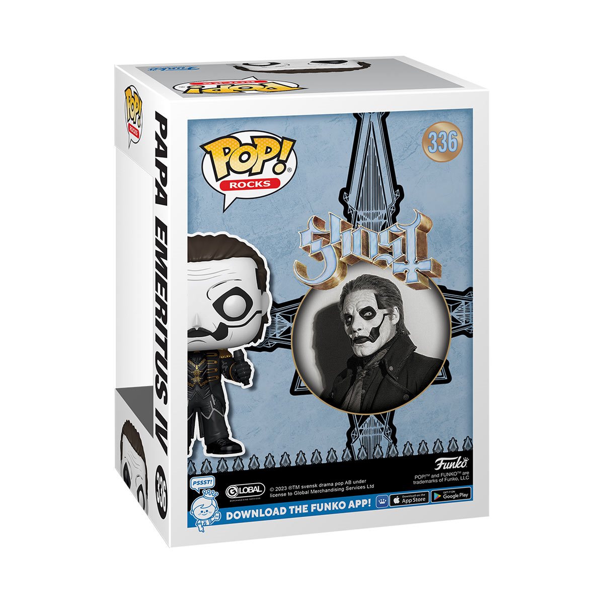 Ghost - Papa Emeritus IV Funko Pop! Vinyl Figure #336 - Exclusive Collectible for Metal Music Fans & Pop Culture Enthusiasts - Perfect for Display, Gifts & Themed Decor