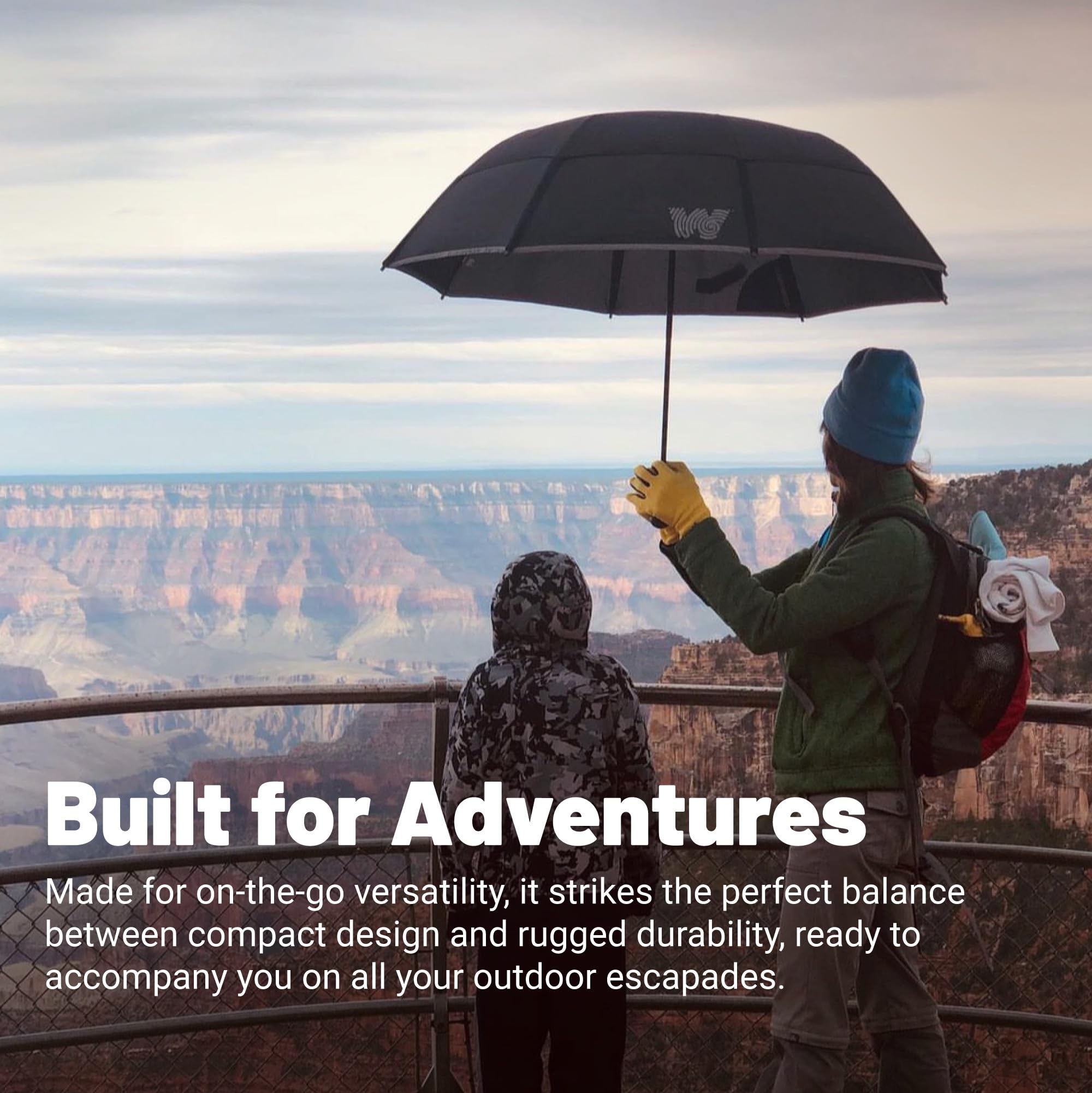 **Weatherproof Travel Umbrella - Compact, Windproof & Auto Open (Resists 55 MPH Winds) - Strong Fiberglass Frame - Perfect for Rain, Wind, Backpacking, Car & Daily Commute - Foldable & Portable (Red)**