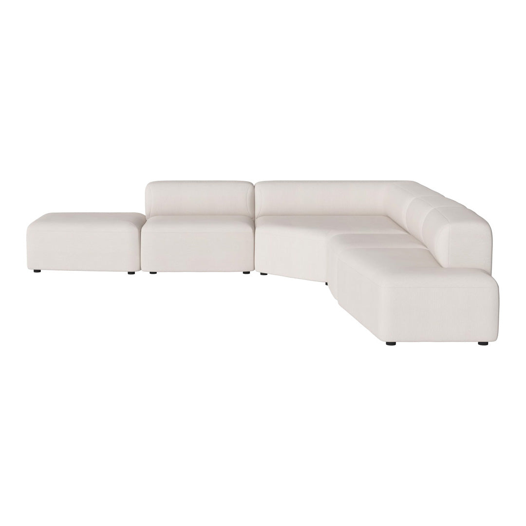 Modern L-Shaped Angle Corner Sofa with Open End & Chaise Lounge - Perfect for Small Spaces, Living Room, and Apartment Decor