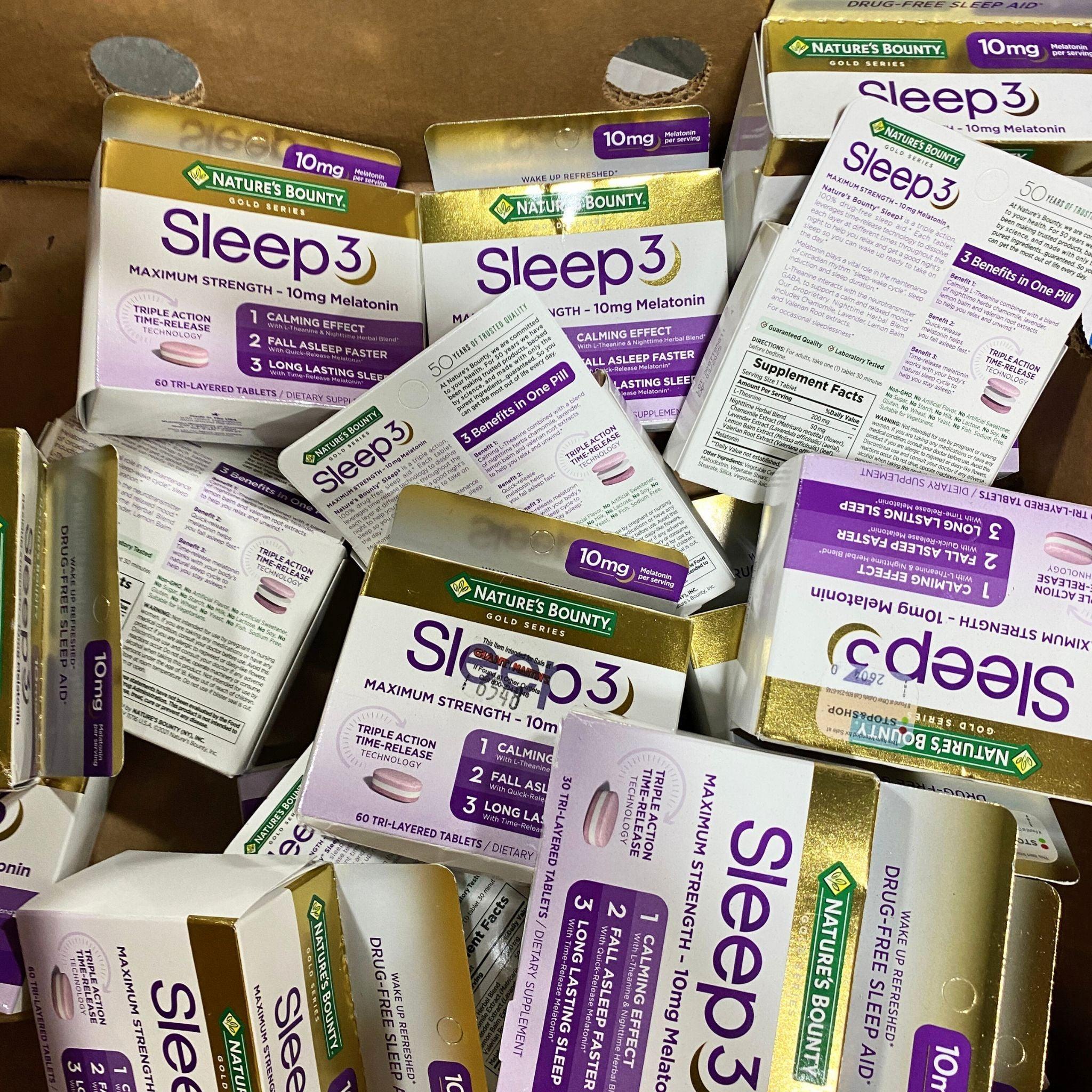 Nature's Bounty Gold Series Maximum Strength 10mg Melatonin (20 Count) - Fast-Acting Sleep Aid for Adults, Helps Fall Asleep Faster & Improve Sleep Quality - Perfect for Jet Lag, Shift Work & Occasional Sleeplessness