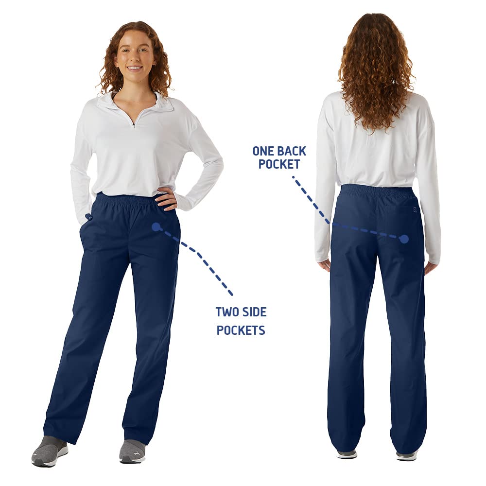 **Unisex Ultrasoft Classic Scrub Pants - Elastic Waist, Cargo Pockets for Medical Professionals & Healthcare Workers - Perfect for Hospitals, Clinics & Nursing**