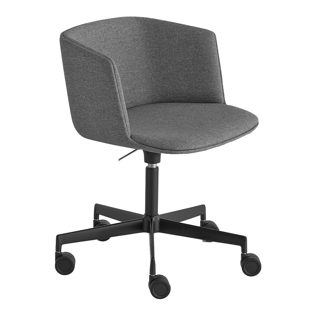 Ergonomic Office Chair with Swivel Base & Casters - Fully Upholstered Adjustable Desk Chair for Home & Office Workspace - Perfect for Long Hours of Sitting, Gaming, or Remote Work