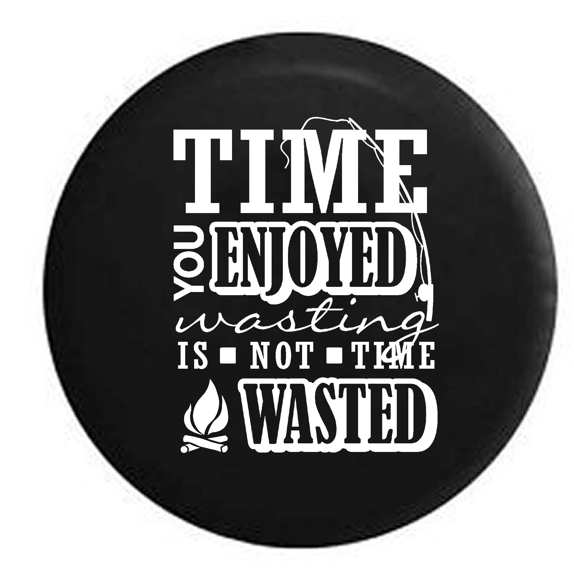 Premium 31-inch Black Spare Tire Cover for Camping, Travel, Fishing & Outdoor Adventures – Durable & Stylish for Trucks, SUVs & RVs