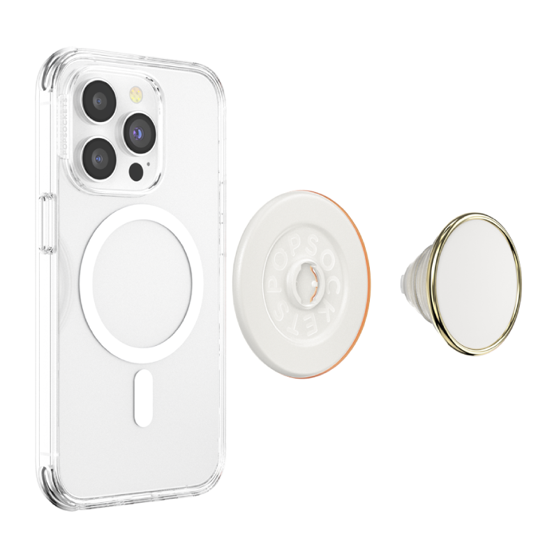 MagSafe Coconut Creme PopGrip - Magnetic Phone Grip & Stand for iPhone 12/13/14/15 Pro/Max - Perfect for Hands-Free Viewing, Selfies, and Secure Grip While Driving or Working Out