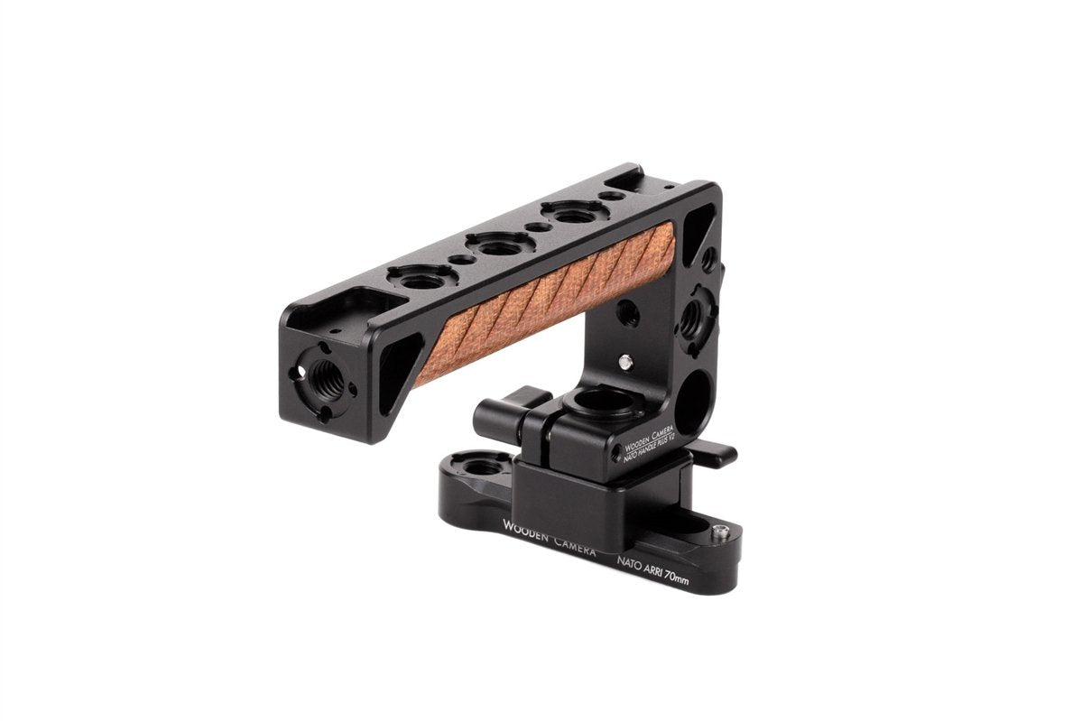 NATO Handle Plus V2 Kit with ARRI 70mm Rail & 1.67 Screw Channel - Professional Camera Grip for DSLR, Mirrorless & Cinema Cameras - Perfect for Filmmaking, Vlogging & Studio Photography