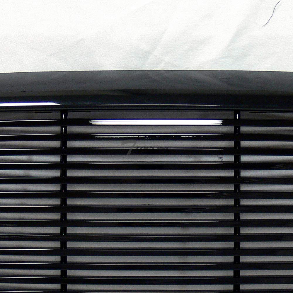 Glossy Black ABS Front Hood Bumper Grill Guard Compatible with 2002-2005 Dodge Ram 1500 & 2003-2005 Ram 2500/3500 - Durable Protection for Off-Road & Truck Customization
