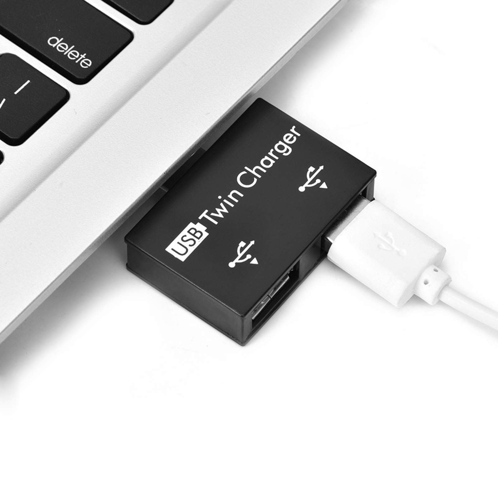 2-Port USB Hub, Portable USB Male to Dual Female Adapter - Expand USB Ports for Laptop, PC, Phone, Tablet | Ideal for Home, Office & Travel Use