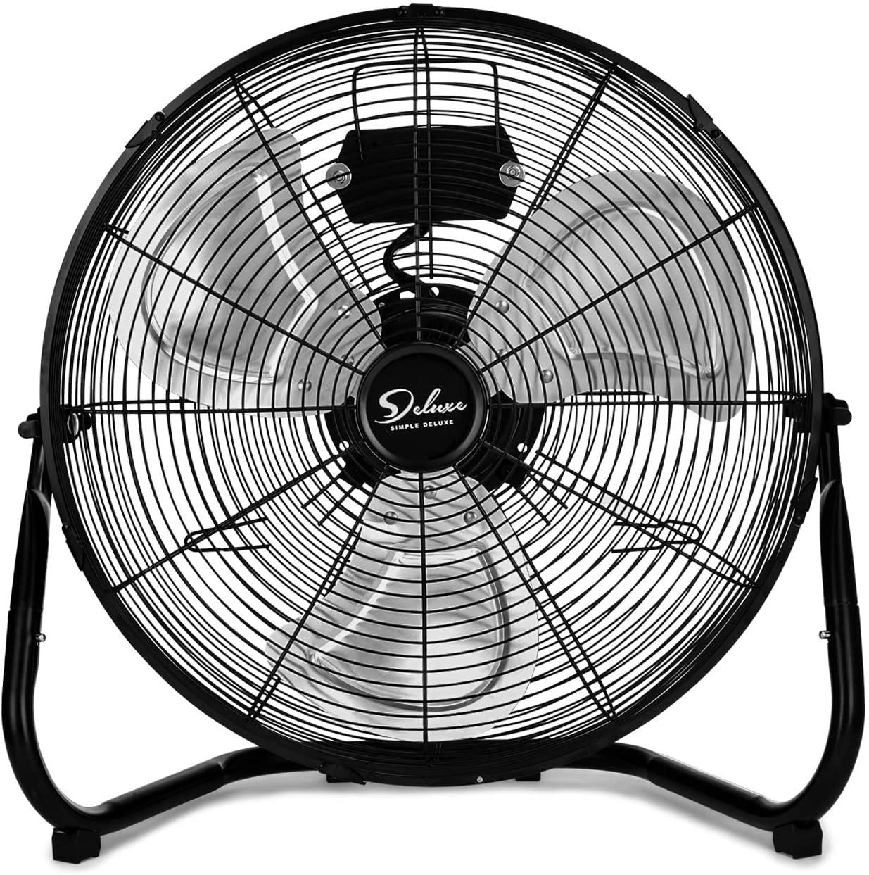 12 Inch Heavy Duty Industrial Floor Fan - 3-Speed High Velocity Metal Fan for Home, Office, Warehouse & Greenhouse | Indoor/Outdoor Use for Cooling, Ventilation & Air Circulation