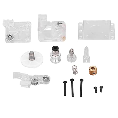 1.75mm 3D Printer Extruder - High Precision Gear Reducer for V6 Hotend | Transparent Stable Feeding System | Perfect for PLA, ABS Filament Printing | Home DIY & Professional 3D Printing Projects