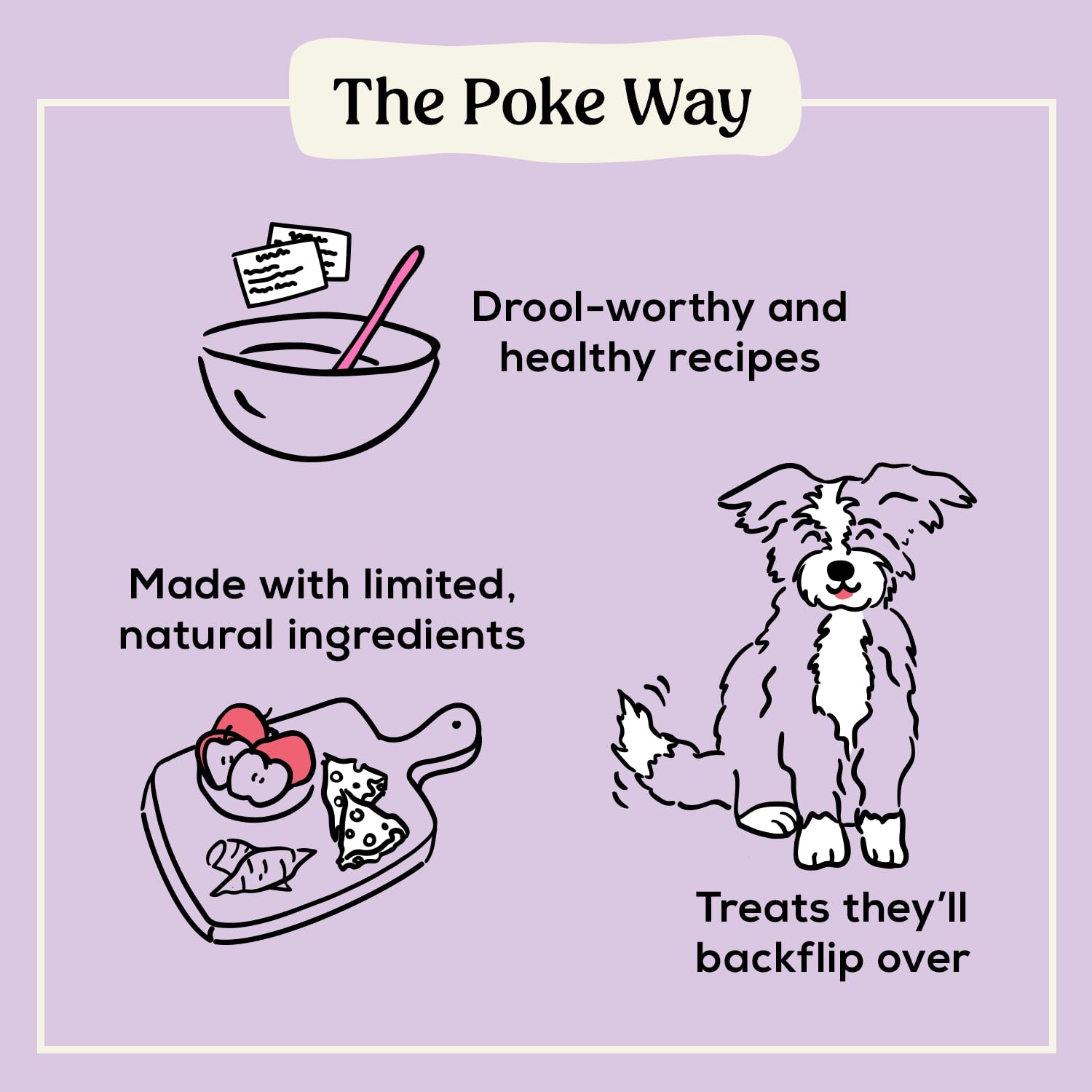 Poke's Birthday Cake Dog Treats - Crunchy Peanut Butter & Vanilla Biscuits, Limited Ingredient Natural Dog Snacks, Wheat-Free, Made in USA (8 oz) - Perfect for Birthday Celebrations & Training Rewards