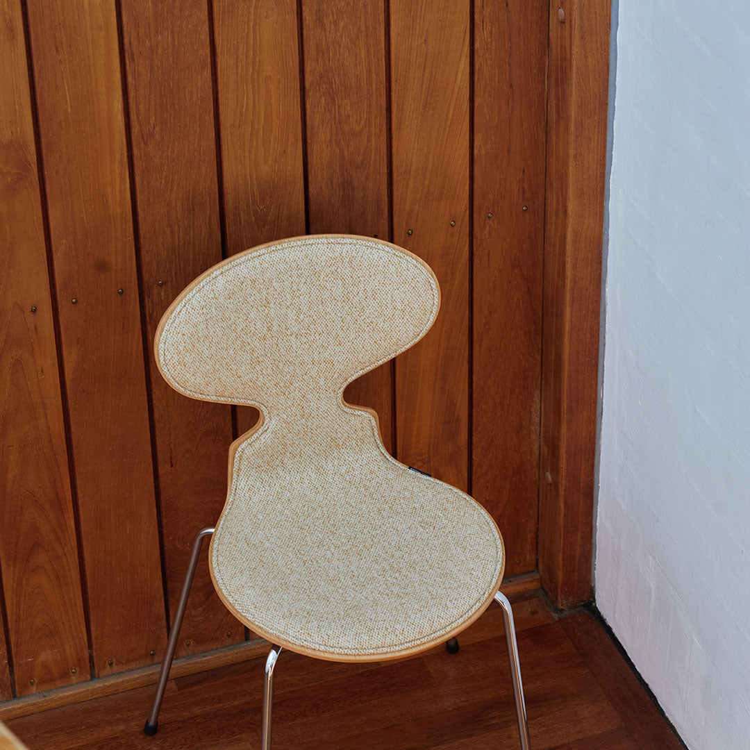 Ant Chair 3101 - Modern Colored Ash Wooden Dining Chair with Front Upholstery | Perfect for Home, Office & Restaurant Seating