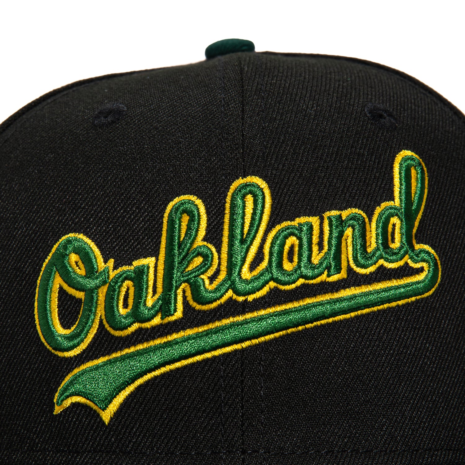 New Era 59Fifty Oakland Athletics Battle of the Bay Patch Script Hat - Black, Green & Gold Baseball Cap for Men - Perfect for Games, Fan Gear & Streetwear Fashion