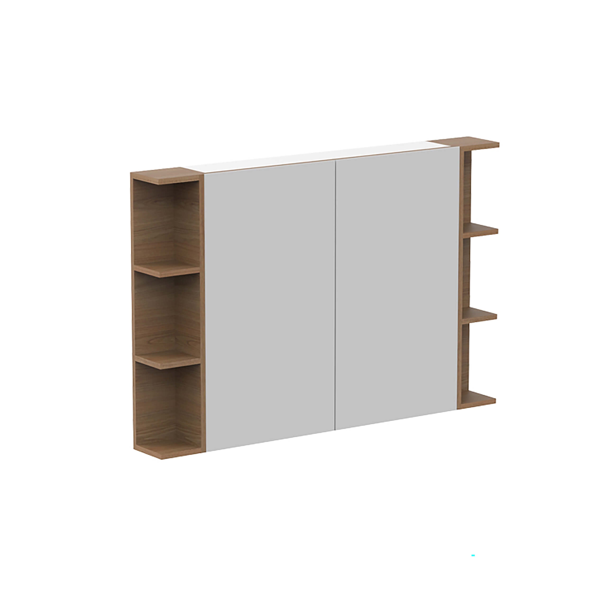ADP Glacier Pro Shelf Mirror Shaving Cabinet - Wall Mounted Bathroom Storage with LED Lighting for Shaving & Makeup Organization (24 Inch, White) - Perfect for Modern Bathrooms, Vanities and Small Space Storage Solutions