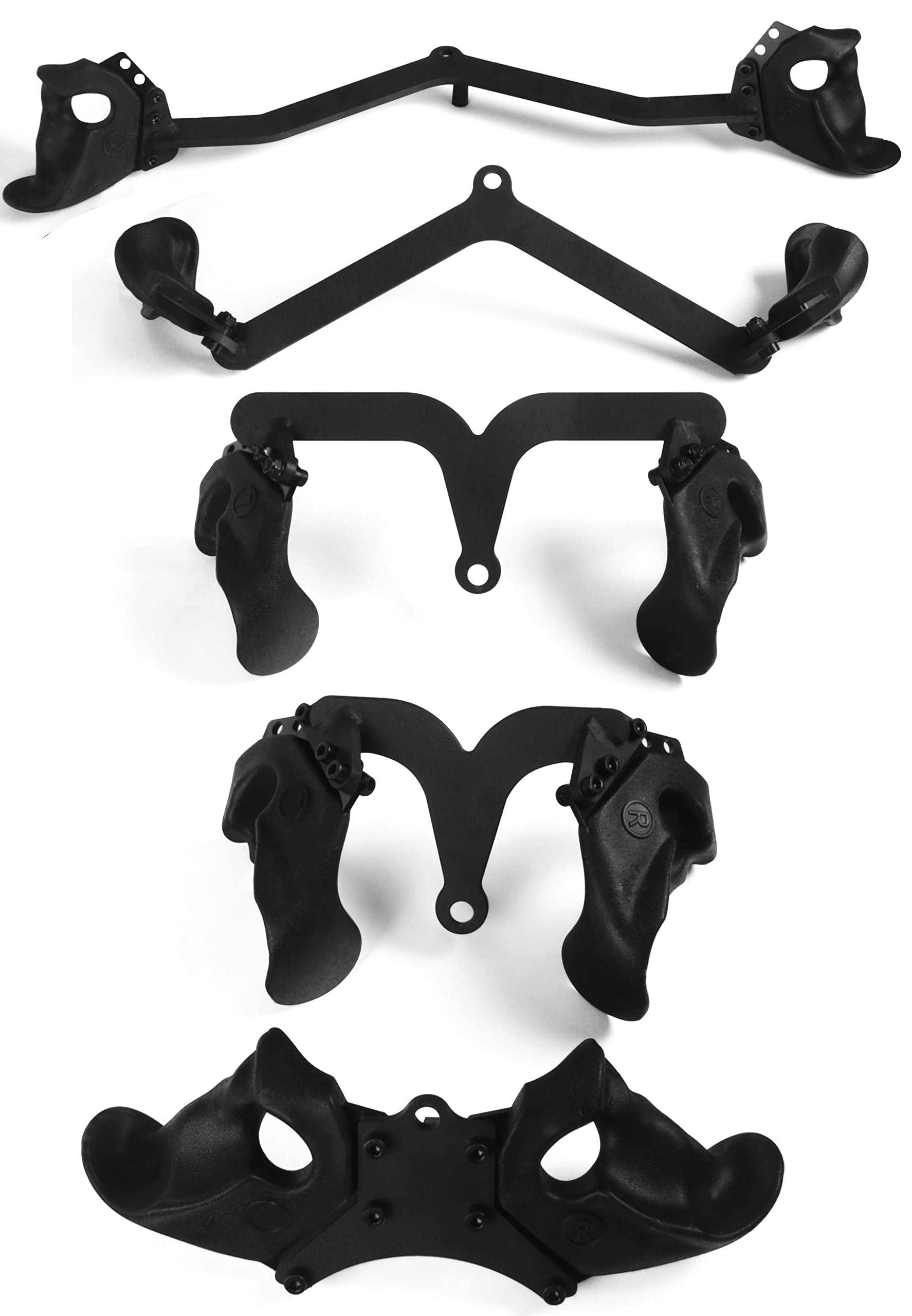 Multi-Function Adjustable Power Cage with J-Hooks & Safety Straps - LAT Pulldown & Cable Crossover Attachment Options for Home Gym Strength Training