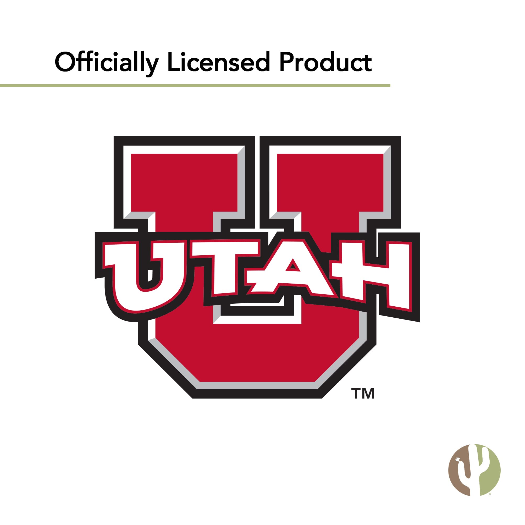 University of Utah Utes Desert Cactus Vinyl Decal Sticker - Waterproof for Laptop, Water Bottle, Car & Scrapbook - Perfect for College Fans, Dorm Decor & School Spirit Accessories