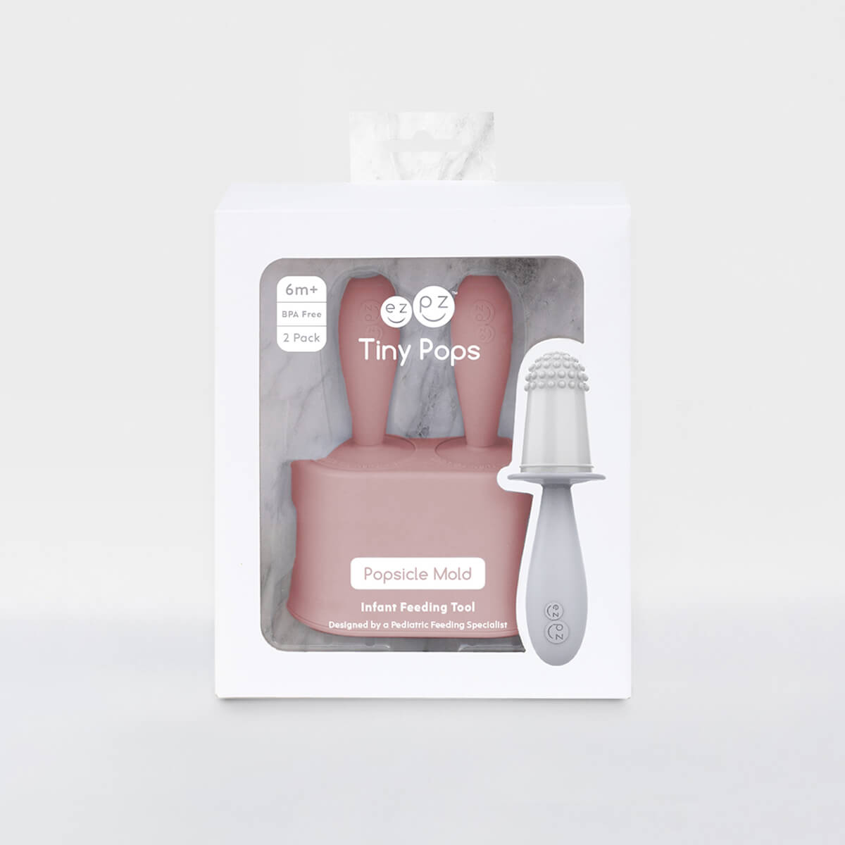 Ezpz Tiny Pops - Best Silicone Popsicle Mold for Babies & Toddlers | BPA-Free, Easy to Use | Perfect for Summer Snacks, Teething Relief & Healthy Treats