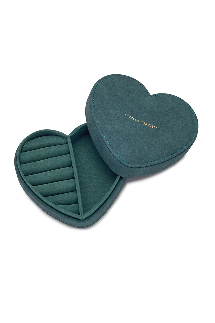 Elegant Heart-Shaped Jewelry Box for Women - Perfect for Necklaces, Rings & Earrings - Romantic Gift for Valentine's Day, Anniversary & Special Occasions