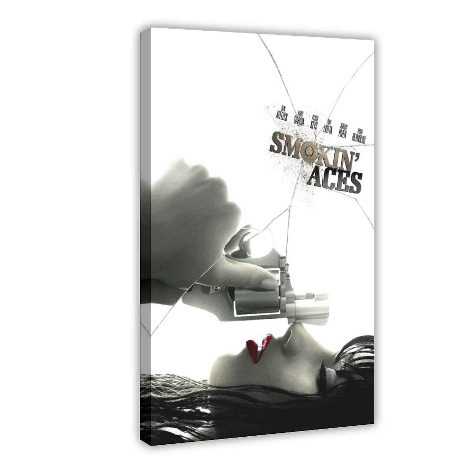 Smokin Aces Movie Poster - Premium 12x18inch (30x45cm) Canvas Wall Art for Dorm, Bedroom, Office & Cafe Decor - Perfect Gift for Movie Lovers & Home Theater Enthusiasts