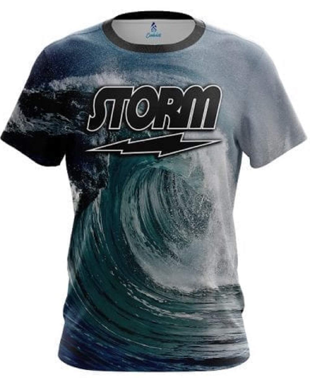 Storm Take Waves Bowling Jersey - Performance Bowling Shirt for Men & Women - Breathable & Comfortable for League Play & Tournaments
