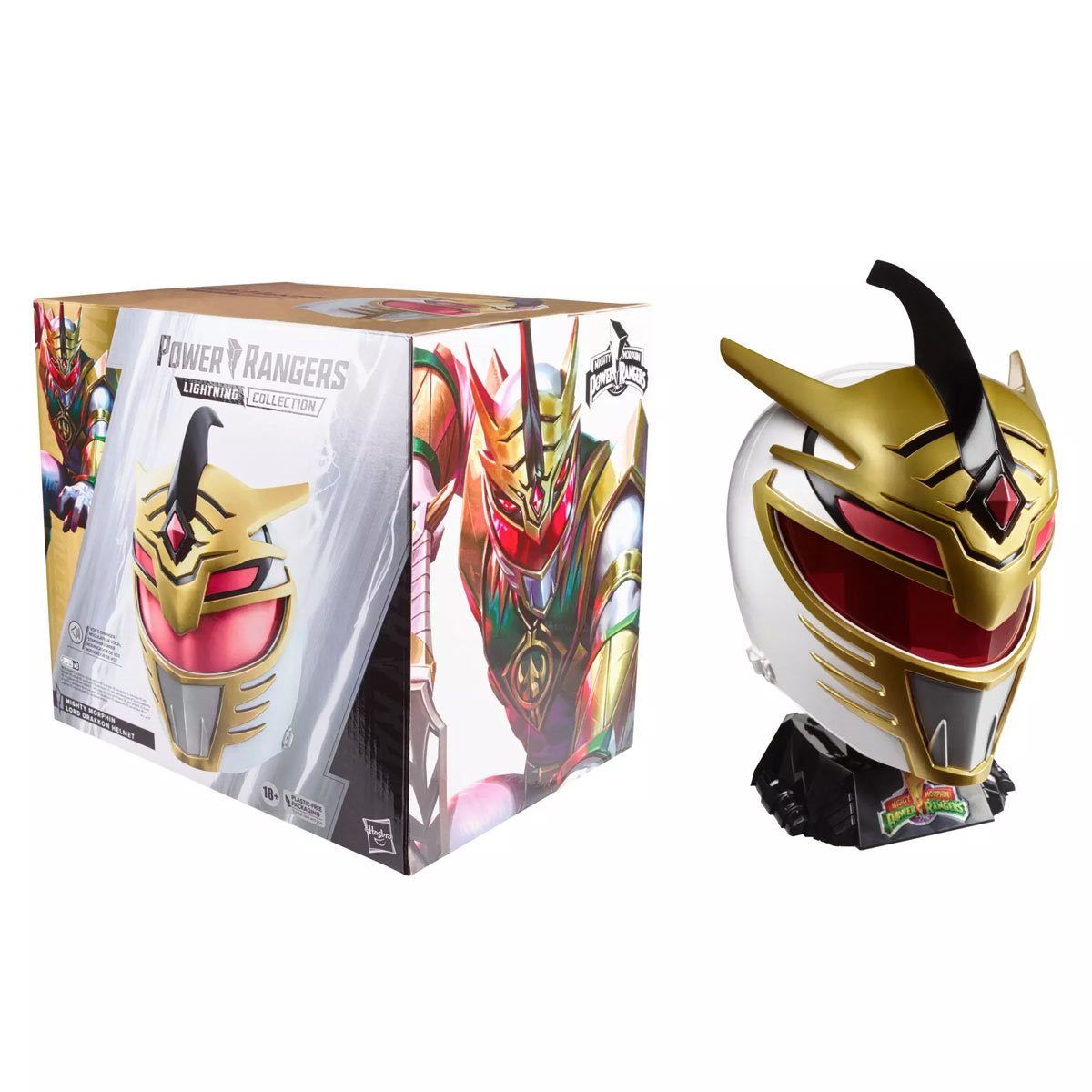 Power Rangers Lightning Collection Lord Drakkon Helmet - Premium Collectible Cosplay Replica for Fans & Display - Perfect for Halloween, Comic Con & Role Play
