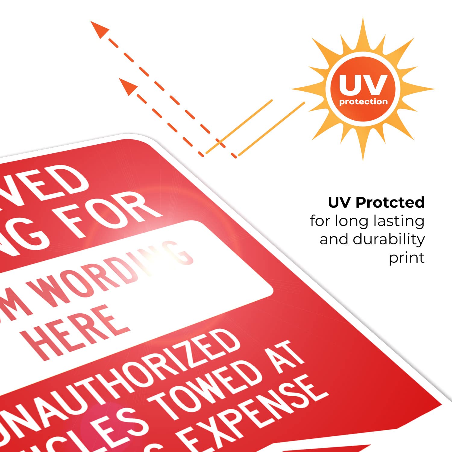 Custom Reserved Parking Sign - 24x30 Inches Rust-Free .063 Aluminum - Fade-Resistant Indoor/Outdoor Sign - Made in USA - Perfect for Driveways, Garages & Business Parking Spaces