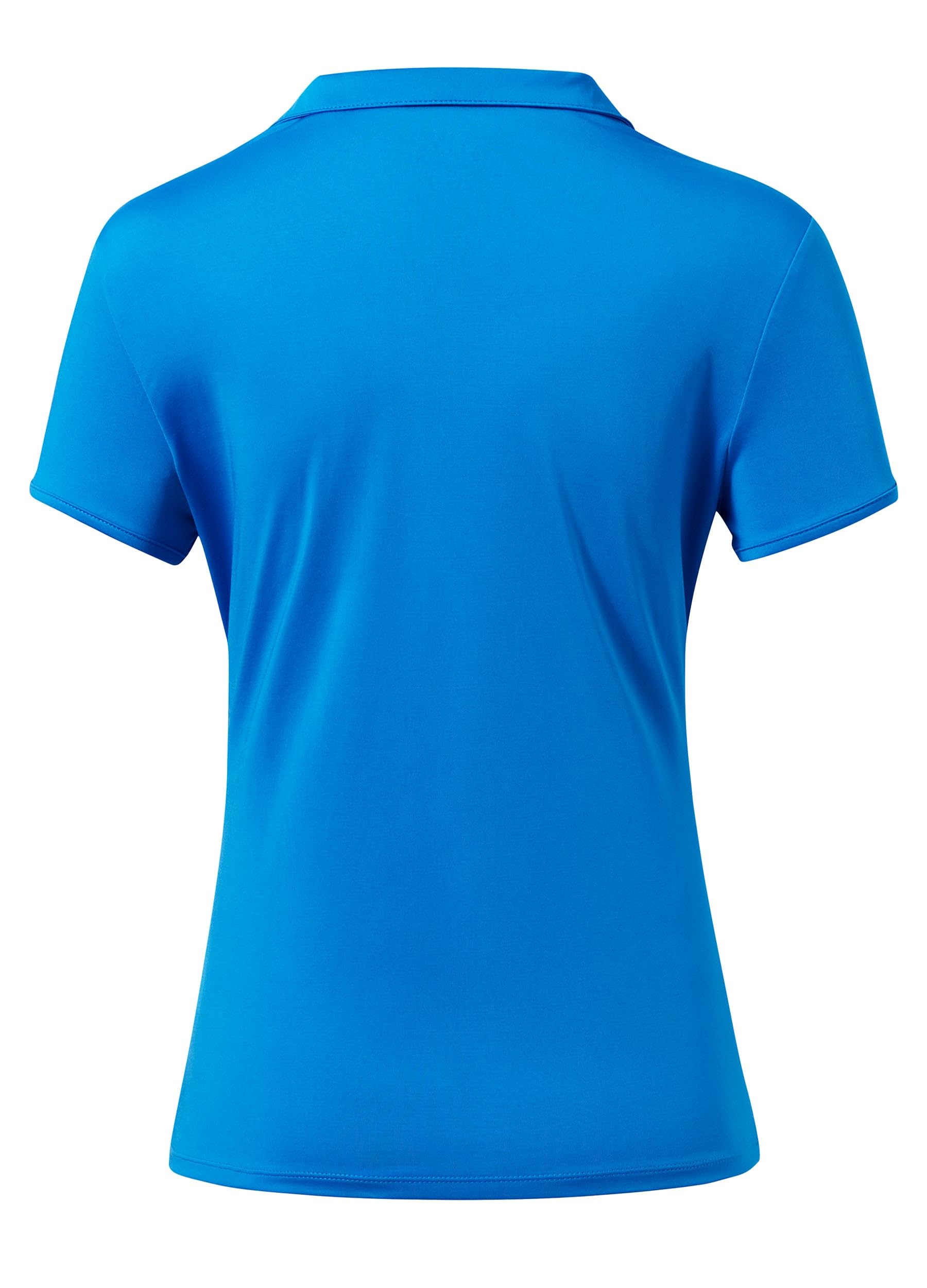 Willit Women's Quick Dry Short Sleeve Polo Shirt - UPF 50+ Tennis Golf Workout Running Top - Breathable Moisture Wicking Activewear for Sports & Outdoor Activities