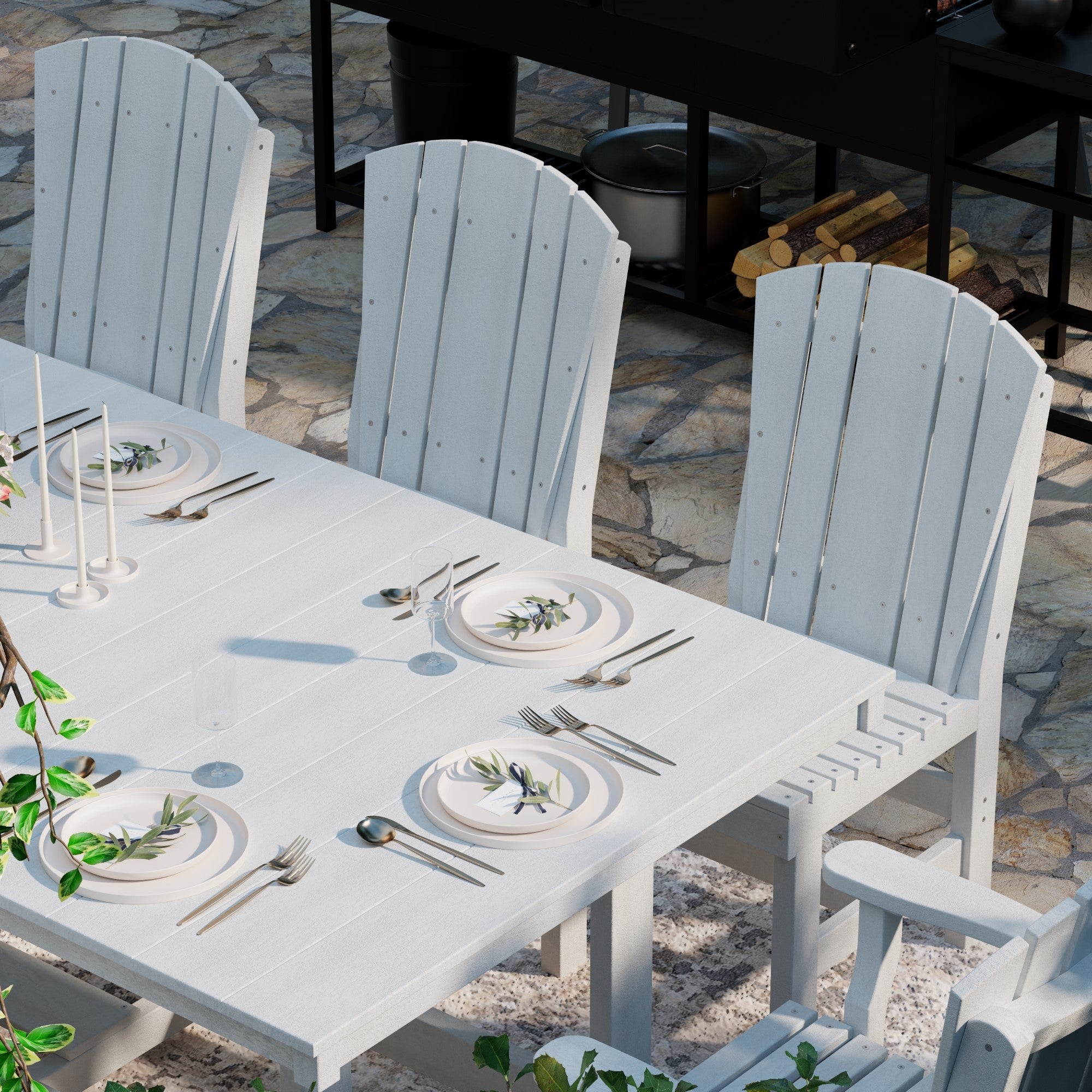 Heritage 9-Piece 44x94 Inch Dining Table Set - Perfect for Family Gatherings, Dinner Parties & Formal Dining Rooms