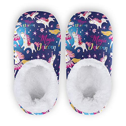 Unicorns and Stars in Blue