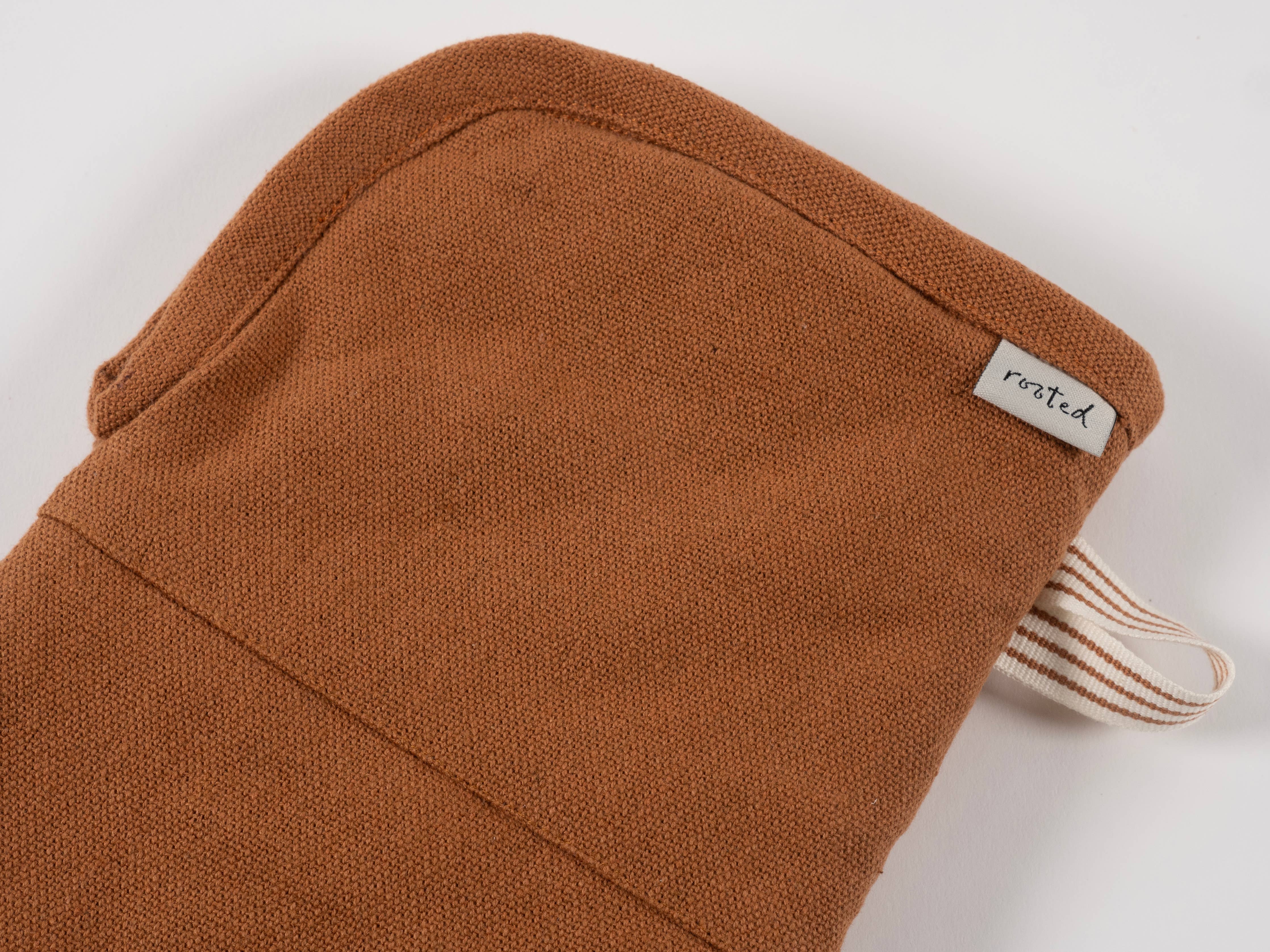 KAF Home Rooted Sustainable Oven Mitt 13x7 Inches - Heat Resistant Kitchen Glove for Baking, Cooking & Grilling - Eco-Friendly & Durable Oven Mitts for Home Chefs