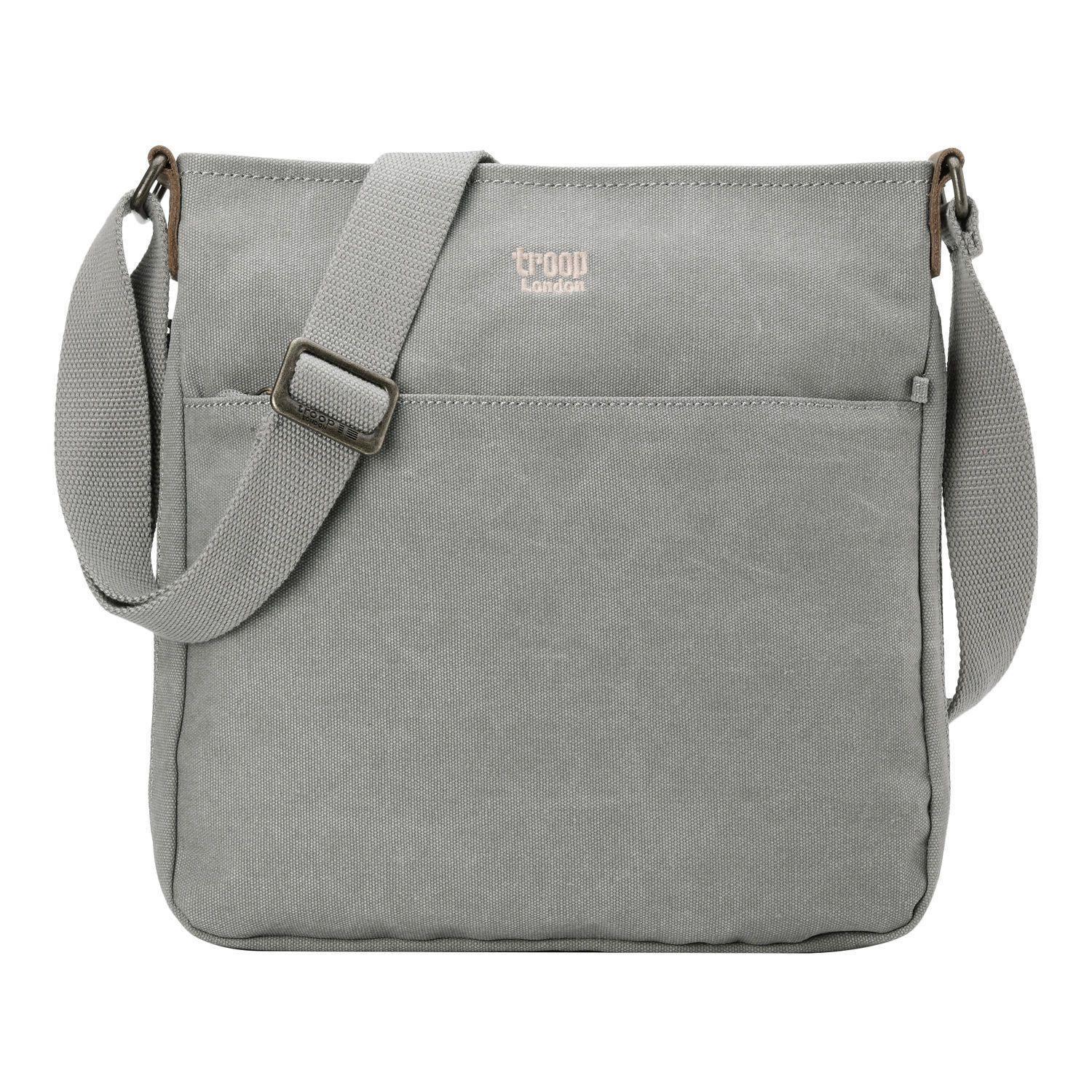 TRP0236 Troop London Classic Canvas Crossbody Bag - Stylish & Durable for Travel, Work & Everyday Use