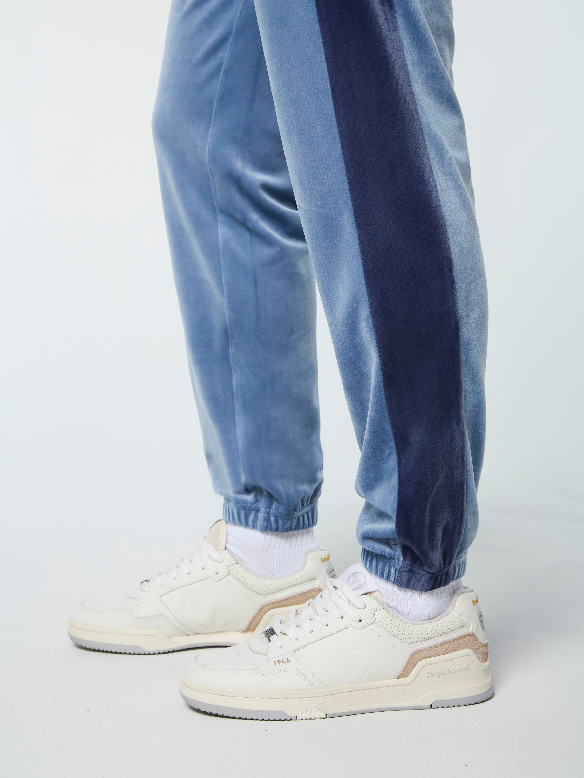 Cielo Velour Track Pants for Women - Faded Denim Joggers | Comfortable Lounge Pants for Yoga, Running & Casual Wear