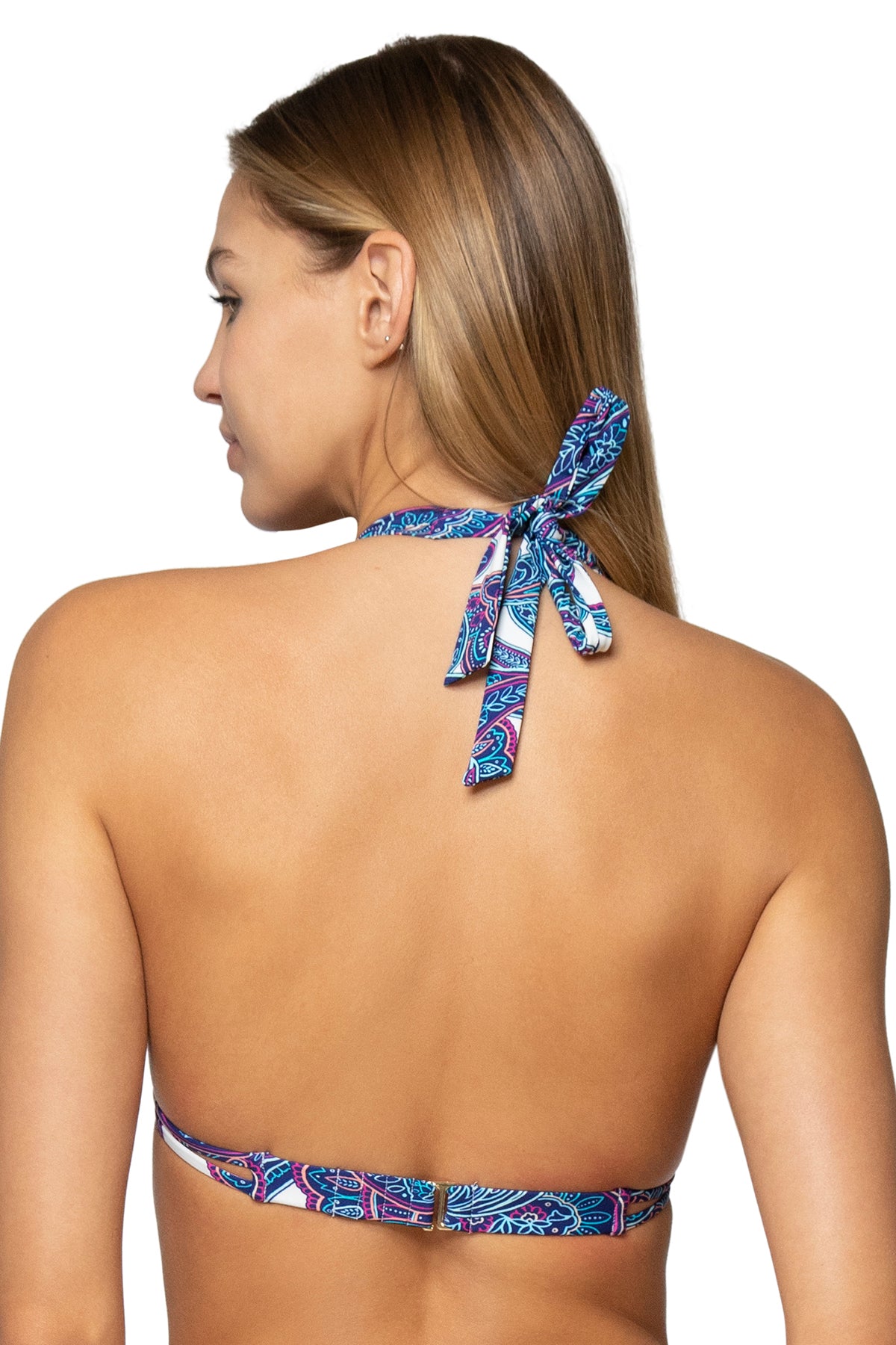 Marilyn Halter Regatta Paisley Print Women's Swim Cover Up - Lightweight Beach Dress for Pool, Vacation & Summer Outings