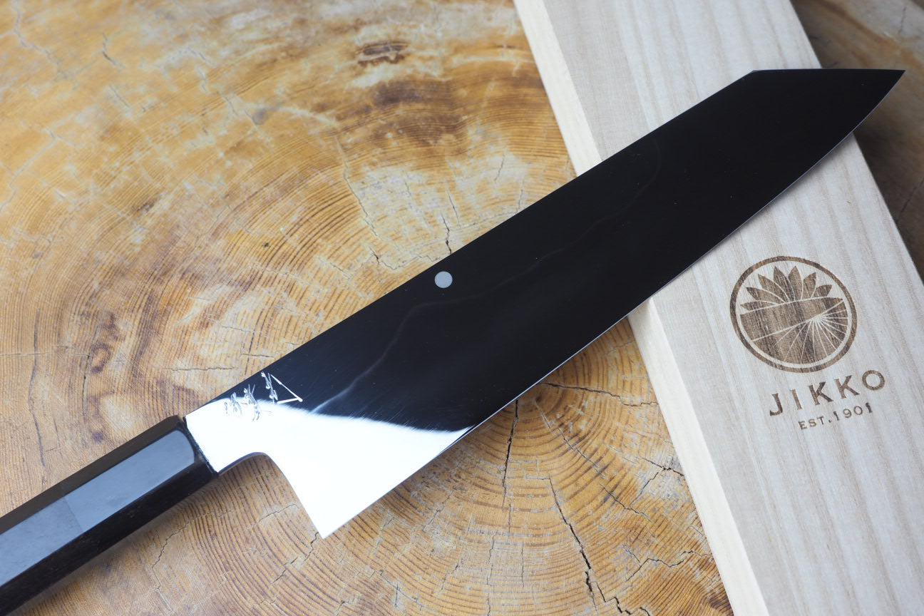 Premium Sakai Jikko Mt. Fuji Honyaki White #3 Steel Kiritsuke Gyuto Chef Knife - 21cm Mirror Polished K-Tip Blade for Sushi, Sashimi & Japanese Cuisine - Professional Kitchen & Home Cooking Essential