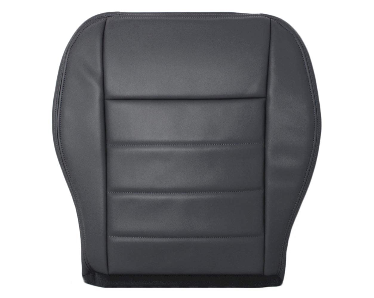 Genuine Leather Seat Cover for 2009 Dodge Charger Daytona SE SXT R/T V8 HEMI - Driver Side Bottom Replacement in Dark Slate Gray | Premium Auto Upholstery Upgrade for Comfort & Style
