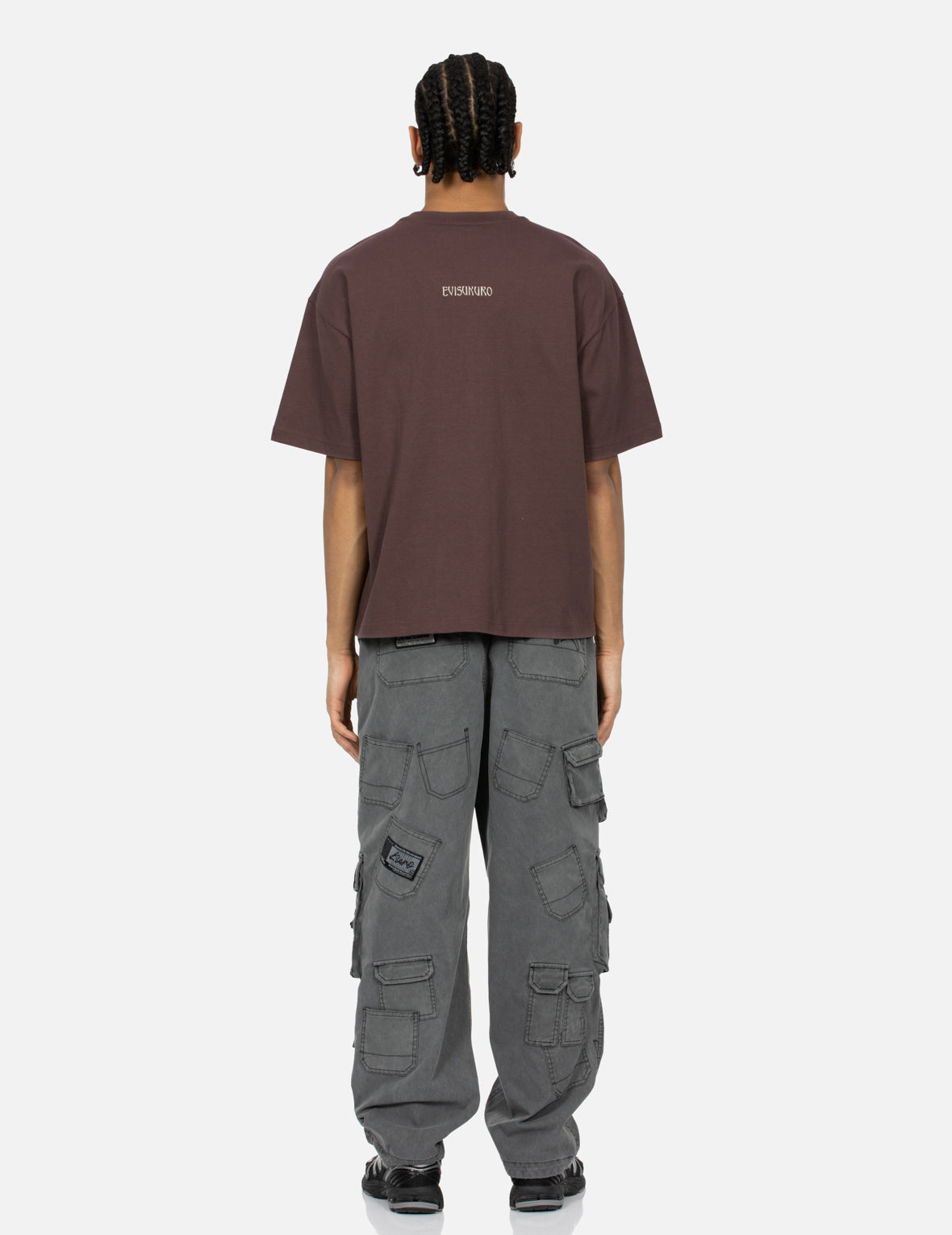 Rock Textured Print & Logo Embroidery Loose Fit T-Shirt for Men | Vintage Graphic Tee | Casual Streetwear & Concert Outfit