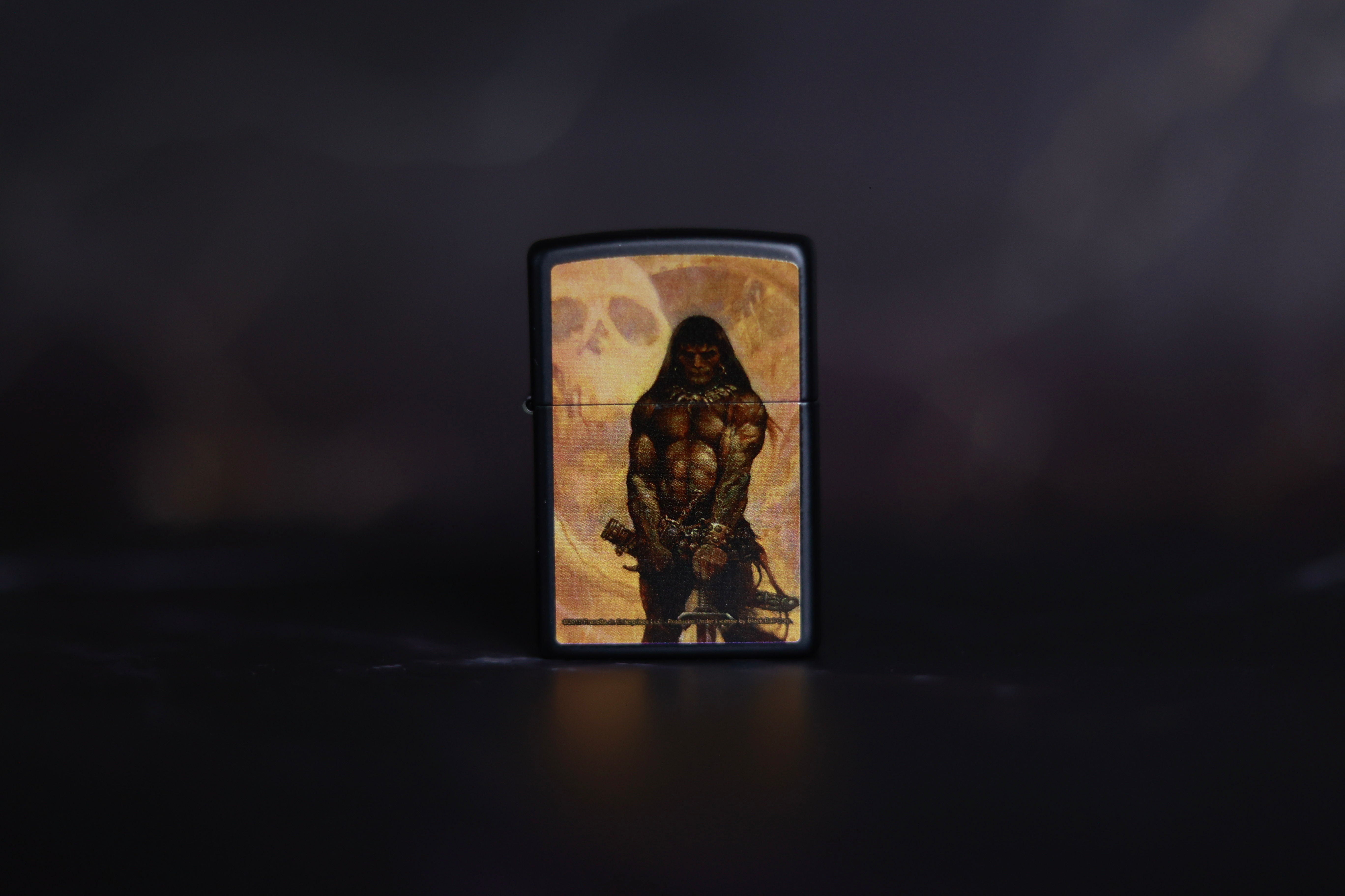 Barbarian Zippo Lighter - Windproof Refillable Metal Lighter for Camping, Hiking & Outdoor Adventures