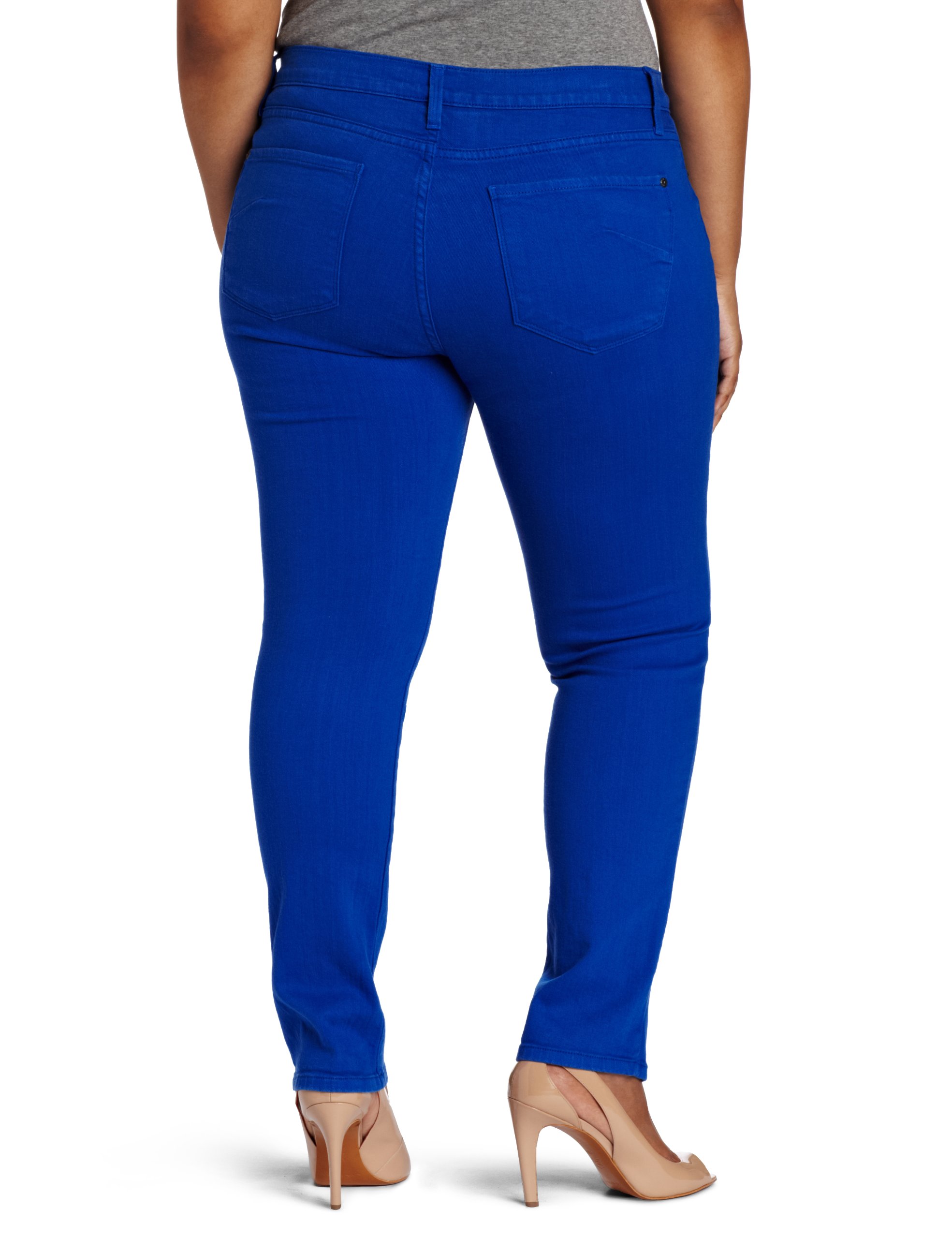 Women's Plus-Size James Jeans Twiggy Z Wash High Waisted Distressed Denim Jeans in Galaxy Wash - Perfect for Casual Outfits, Date Nights & Street Style Fashion