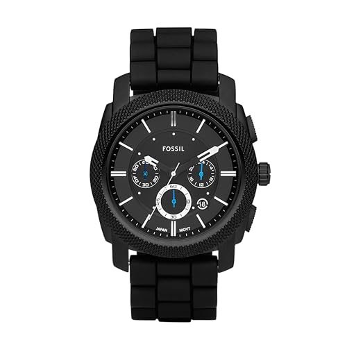 Black Silicone Chrono