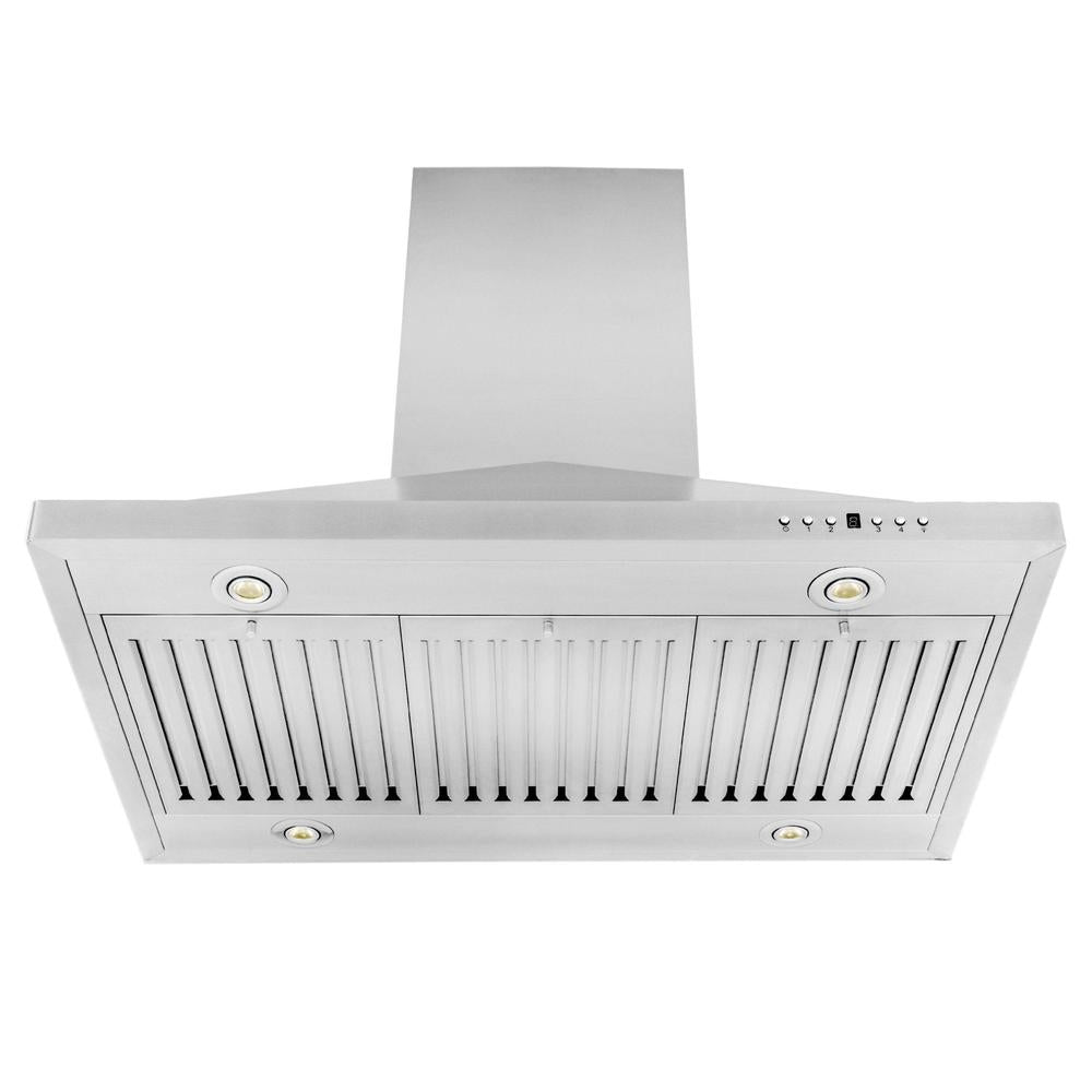 ZLINE GL1i Stainless Steel Island Mount Range Hood - 36 Inch, 900 CFM, Professional Grade Kitchen Vent Hood for Home Chefs - Perfect for Open Kitchen Designs & High-End Cooking Spaces