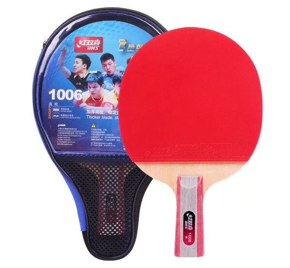 Premium DHS T1006 Penhold Table Tennis Racket for Competitive Play - Professional CS Style Ping Pong Paddle with High Spin Control - Perfect for Tournaments & Training Sessions