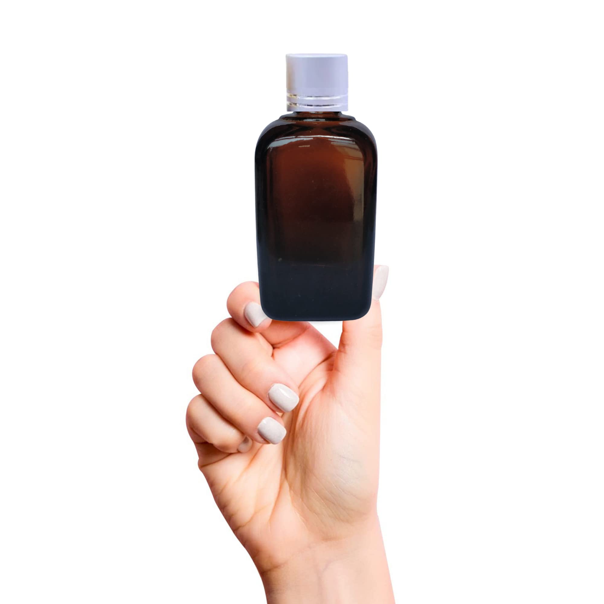 Refillable 15ml Amber Glass Bottles with Silver Cap & Dropper - Pack of 2, Square Cosmetic Containers for Essential Oils, Serums, DIY Skincare | Perfect for Travel, Home Spa & Beauty Storage