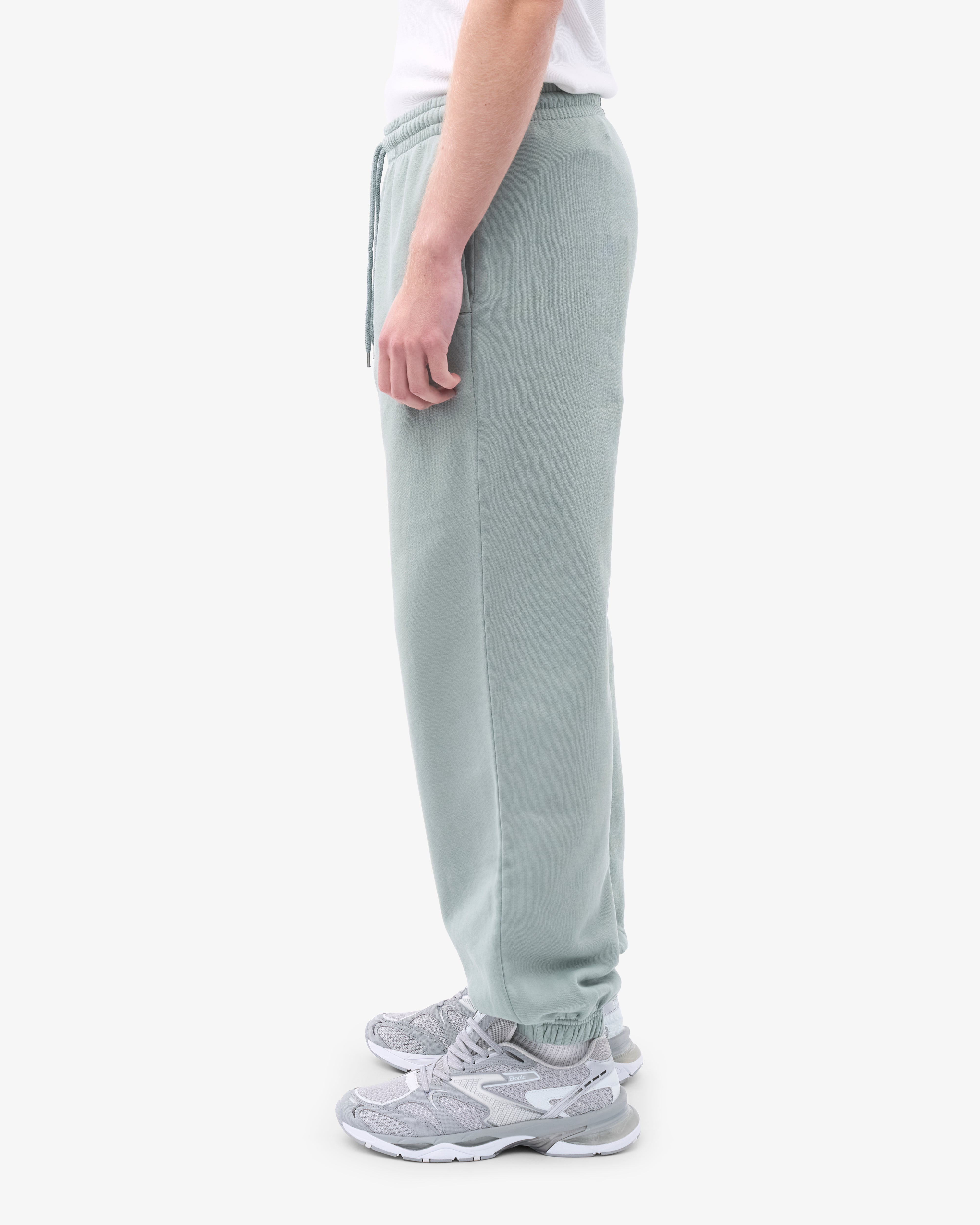 Organic Relaxed Sweatpants for Women - Soft Cotton Lounge Pants with Pockets - Steel Blue - Perfect for Yoga, Home & Casual Wear