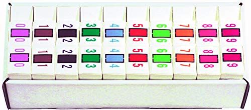 Doctor Stuff File Folder Labels - Complete Set of Numbers 0-9 (500 Labels/Roll, 10 Rolls) - 1