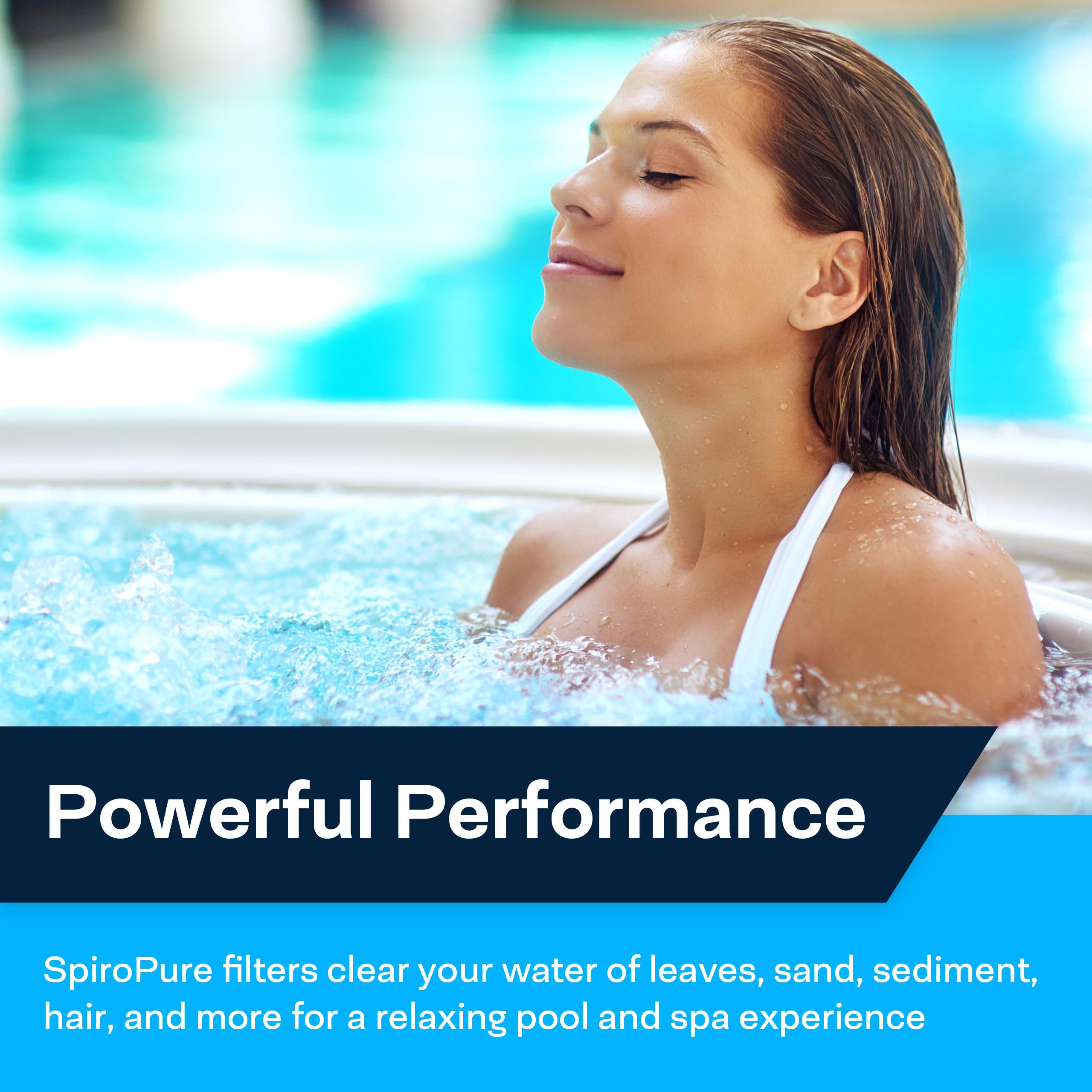 SpiroPure Replacement Spa Filter Cartridge for Pleatco PA81, Unicel C-7483, Hayward C3030 C580E - Compatible with Hot Tubs & Swimming Pools (4-Pack) - Perfect for Backyard Relaxation and Pool Maintenance