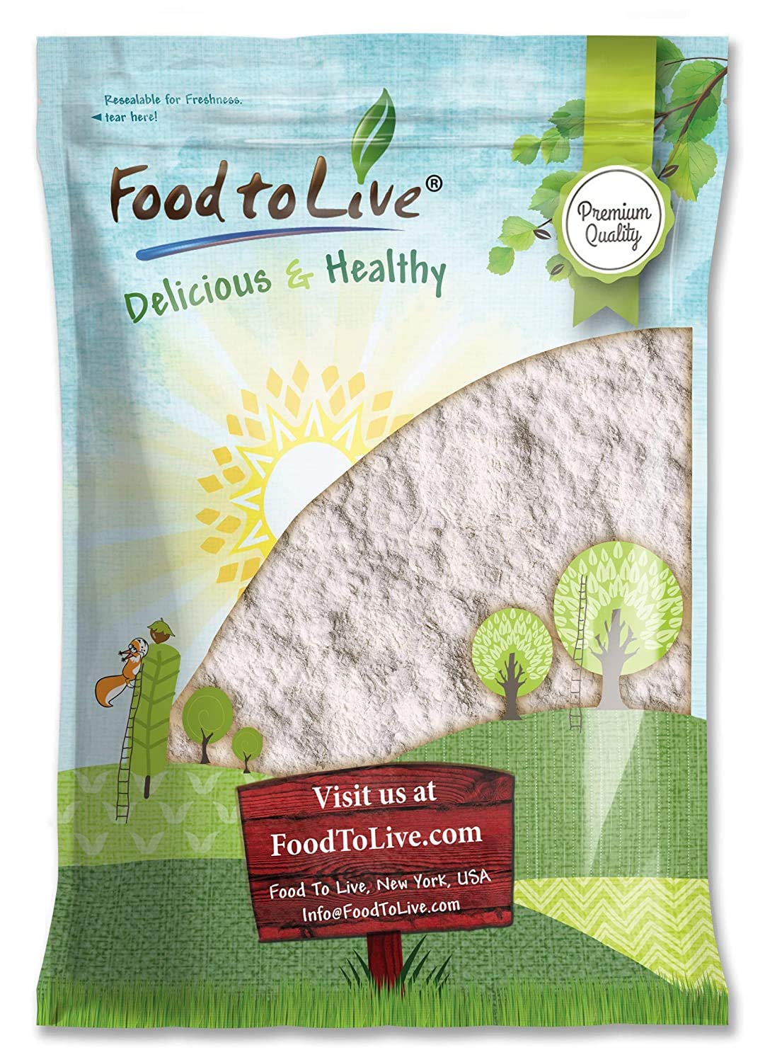 Food to Live Xanthan Gum Powder - 9 lb Bulk (Kosher, Vegan, Keto-Friendly) | Pure Thickener for Baking, Cooking & Gluten-Free Recipes | Perfect for Sauces, Dressings & Low-Carb Baking