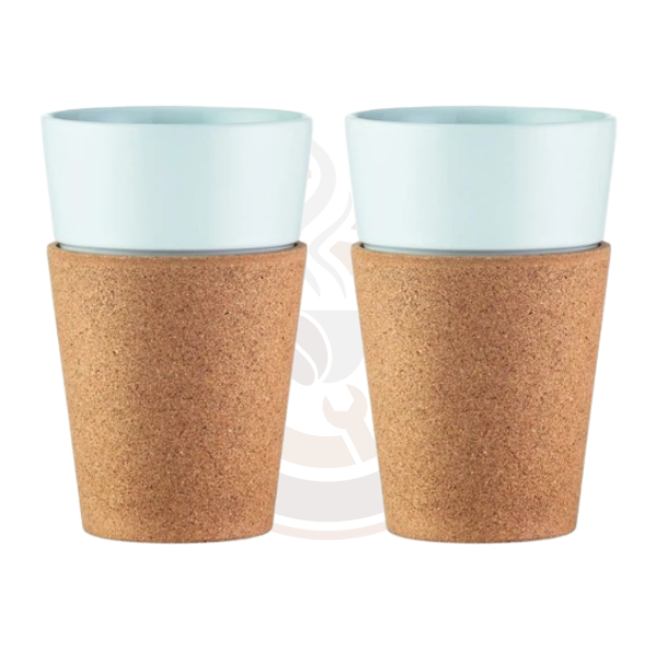 Bodum Bistro 2-Piece Coffee Mug Set - Durable Porcelain Cups for Espresso, Latte & Tea - Perfect for Home, Office & Cafe Use